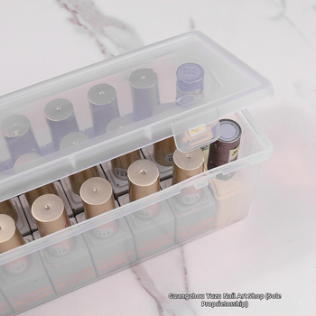 Κουτί αποθήκευσης βερνικιού νυχιών και γέλης, διαφανές πλαστικό, καθαρό περιεχόμενο 75 g