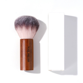 Μανικιούρ βούρτσα σκόνης με ξύλινο χερούλι, μαλακές τρίχες για τον καθαρισμό των νυχιών, εργαλείο για το σαλόν νυχιών