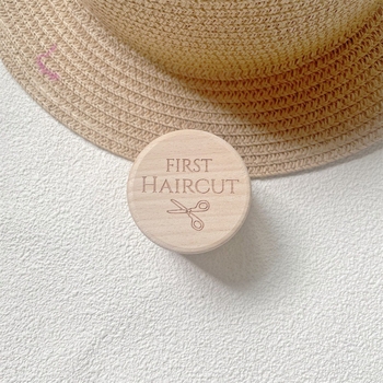 Κουτί αναμνήσεων πρώτης κοπής μαλλιών μωρού – ξύλινο, συσκευασία OPP, έτοιμο για δώρο, IP άδεια: Όχι, εισαγωγή: Όχι