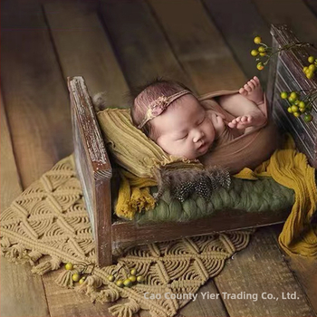 Αξεσουάρ φωτογράφισης νεογέννητων — μποέμ φούντες, ρετρό στυλ, χαλάκι από ύφασμα, διακοσμητικό σκηνής