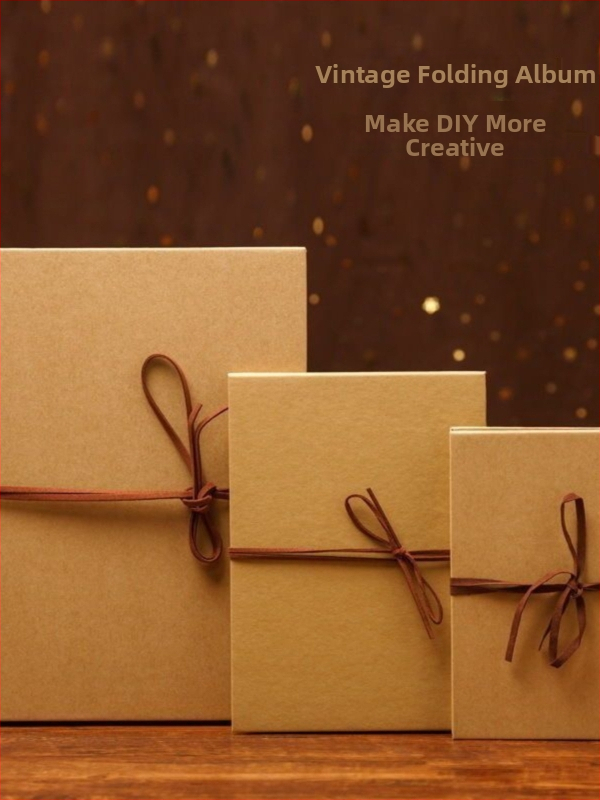 Аккордеонен фотоалбум с кристален стил и обложка от хартия; готов за подарък за преместване в нов дом и Коледа; подходящ за съученици