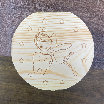 Medinė prisiminimų dėžutė kūdikių pieno dantukams ir plaukų prisiminimams, saugojimui, 0–3 metų vaikams, kilmė: Cao County, Heze, Shandong