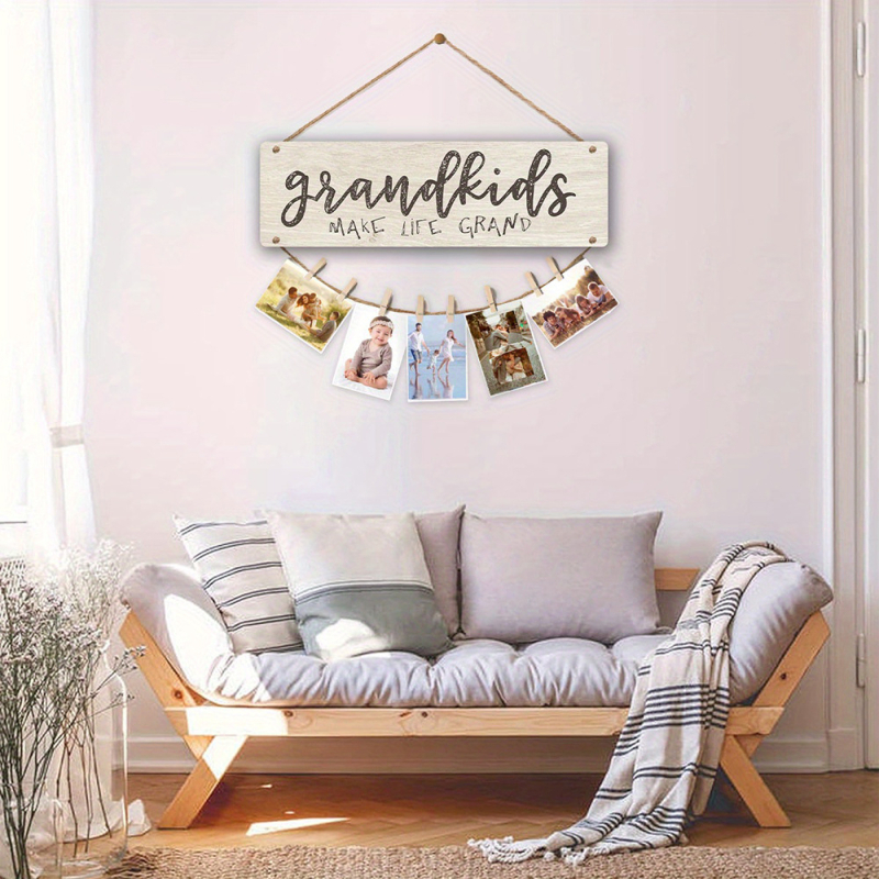 Дървени висящи клипчета за снимки и държатели за бележки за коледни украси – Andre; Материал: дърво; IP авторизация: Няма; Празници: Коледа