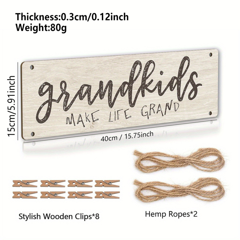 Дървени висящи клипчета за снимки и държатели за бележки за коледни украси – Andre; Материал: дърво; IP авторизация: Няма; Празници: Коледа