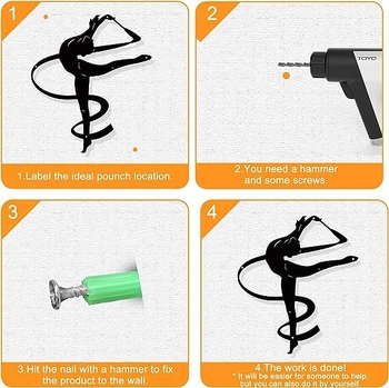 Μεταλλική σιλουέτα γυμνάστριας για τοίχο — διακοσμητικό για σπίτι και κήπο