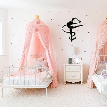 Μεταλλική σιλουέτα γυμνάστριας για τοίχο — διακοσμητικό για σπίτι και κήπο