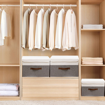 Κουτί αποθήκευσης από ύφασμα, πτυσσόμενο, 18L χωρητικότητα, Oxford ύφασμα, φορητό για αποθήκευση ρούχων στην κρεβατοκάμαρα