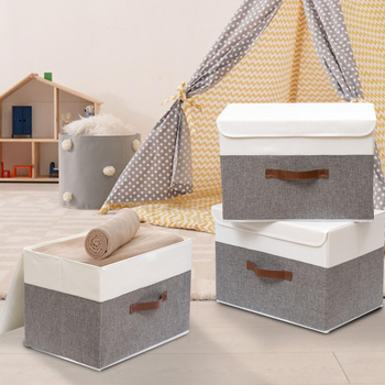 Κουτί αποθήκευσης από ύφασμα, πτυσσόμενο, 18L χωρητικότητα, Oxford ύφασμα, φορητό για αποθήκευση ρούχων στην κρεβατοκάμαρα