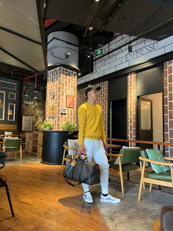 ILOVEMK Τσαντα Ταξιδίου Ντουφέλ 20–35L, Γνήσιο Δέρμα, Δέρμα βοείου split, Γεωμετρικό Μοτίβο, Αδιάβροχη και ανθεκτική, Εσωτερική επένδυση από συνθετικό δέρμα