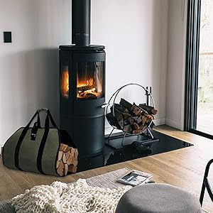 Τσάντα αποθήκευσης καυσόξυλων, μονής κατασκευής, ύφασμα 600D Oxford + PVC, μοντέλο CHSND-01, πολυλειτουργική, κατάλληλη για ταξίδια