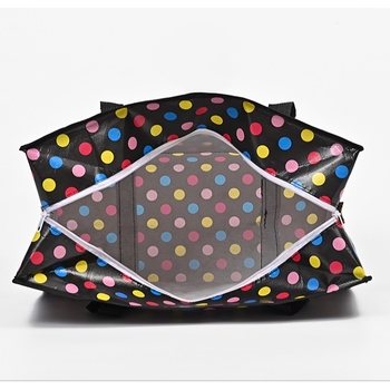 Παχύτερη μεταφορική και ταξιδιωτική τσάντα αποθήκευσης, Ultra-light πλεκτή τσάντα, 20–35L, γεωμετρικό μοτίο, αστικός μινιμαλισμός, ανθεκτική στη φθορά, χωρίς επένδυση