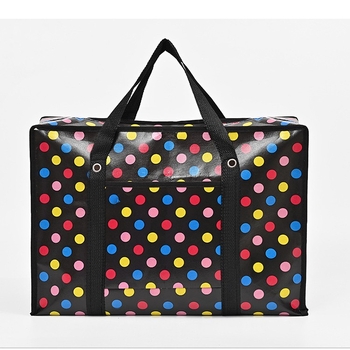 Παχύτερη μεταφορική και ταξιδιωτική τσάντα αποθήκευσης, Ultra-light πλεκτή τσάντα, 20–35L, γεωμετρικό μοτίο, αστικός μινιμαλισμός, ανθεκτική στη φθορά, χωρίς επένδυση