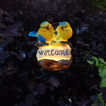 Φωτιστικό δαπέδου από ρητίνη με αγροτικό πουλί για διακόσμηση κήπων και πάρκων — Jinrong