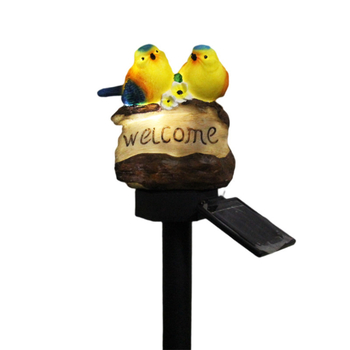 Φωτιστικό δαπέδου από ρητίνη με αγροτικό πουλί για διακόσμηση κήπων και πάρκων — Jinrong