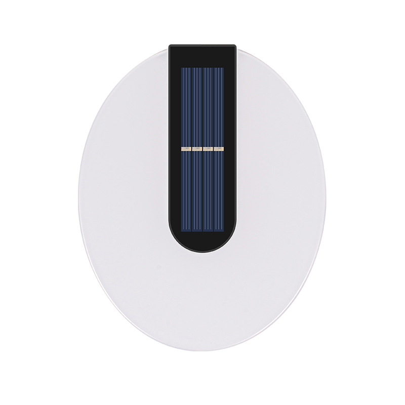 Соларна външна стенна лампа за двор, акрилна, водоустойчива, LED 5W, ръчен превключвател