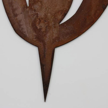 Σιδερένια κήπου στηρίγματα με φλόγα κεριού, σετ 3 τεμαχίων για εξωτερική τοποθέτηση