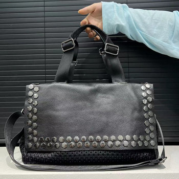 Geantă de subraț din nylon, stil urban, formă orizontal pătrată, fermoar, căptuială poliester