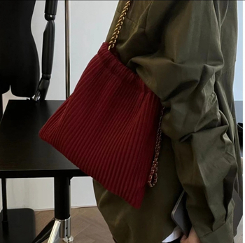 Oxford anyagból készült crossbody láncos táska, utcai stílus, hónalj táska, 2025 tavasz