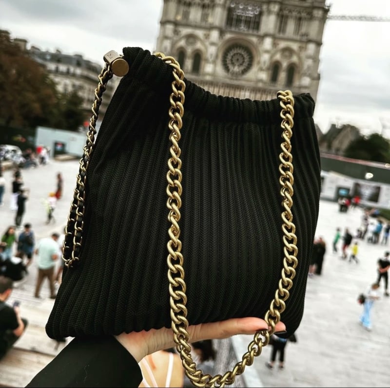 Oxford anyagból készült crossbody láncos táska, utcai stílus, hónalj táska, 2025 tavasz