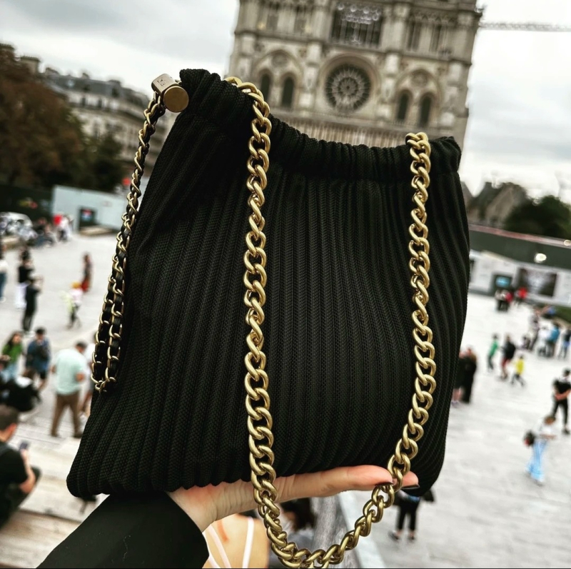 Oxford anyagból készült crossbody láncos táska, utcai stílus, hónalj táska, 2025 tavasz