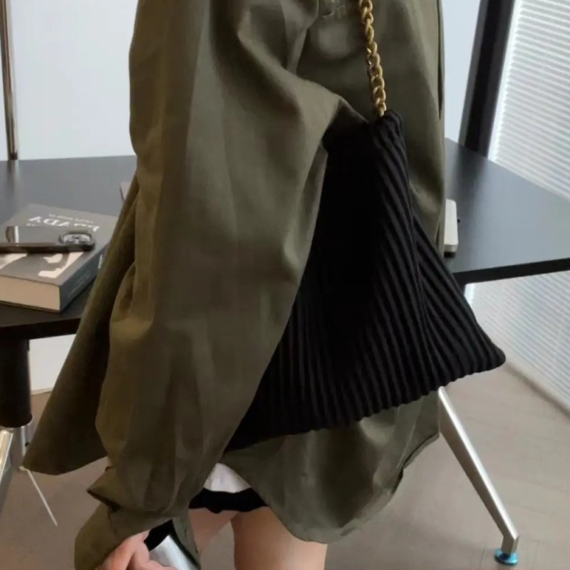 Oxford anyagból készült crossbody láncos táska, utcai stílus, hónalj táska, 2025 tavasz