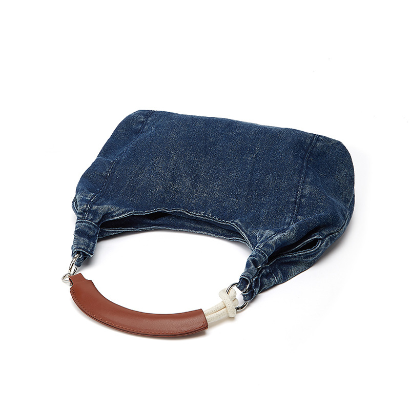 ANNMUU Dumpling alakú vászontáska vállon, cipzárral és belső rekeszekkel (telefon, ID, rejtett zseb) – városi minimalista stílus