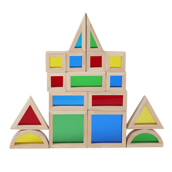 Fából készült építőblokkok – bükkfa, szabvány domino, DIY-barát, 4–6 éveseknek