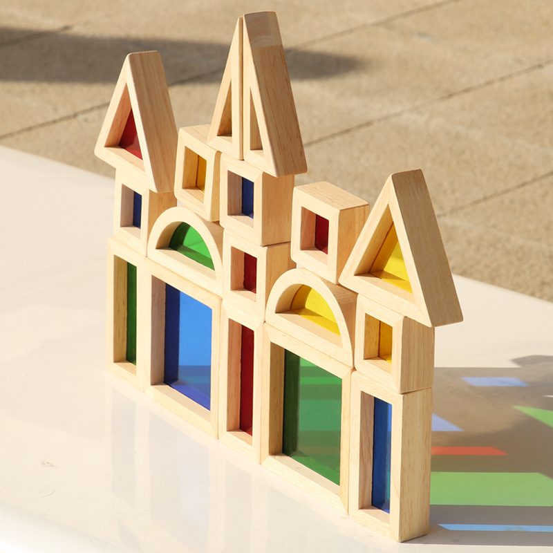 Koka būvblokas komplekts – koks, standarta domino, DIY draudzīgs, bērniem 4–6 gadu vecumā