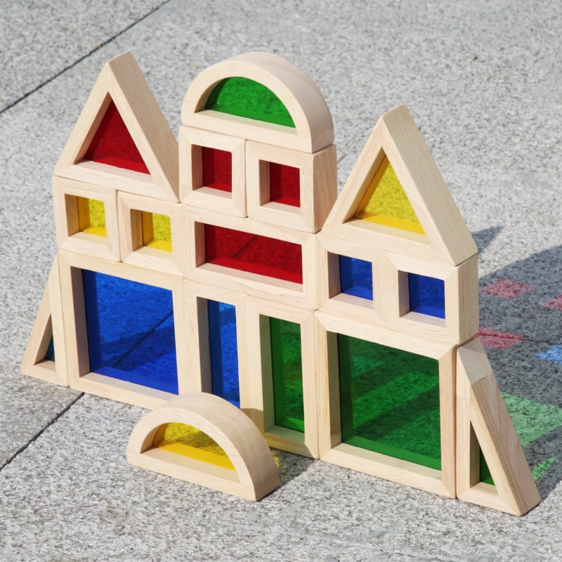 Fából készült építőblokkok – bükkfa, szabvány domino, DIY-barát, 4–6 éveseknek