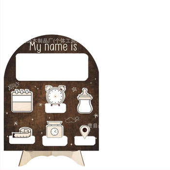 Ξύλινο μαγνητικό σήμα για μαυροπίνακα, κατάλληλο για το σχολείο, φωτογραφικό αξεσουάρ για παιδιά, μοντέρνο μινιμαλιστικό στυλ