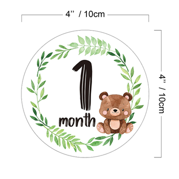 Одеяло за отбелязване на месеци със стикери за снимки, хартиени изделия; персонализируемо с печатано лого; лицензиран частен етикет; подходящо за новородени и бъдещи майки