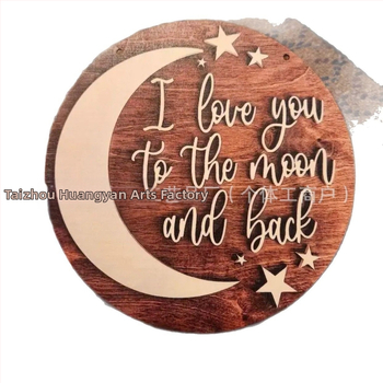 Ρολόι τοίχου με σχέδιο άστρου και σελήνης – μοντέρνο μινιμαλιστικό ξύλινο κρεμαστό, από μασίβιο ξύλο, Aisi