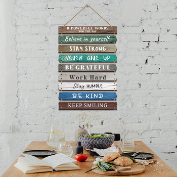 Boxwood ξύλινο διακοσμητικό κρεμαστό τοίχου - Μοντέρνο μινιμαλιστικό σχέδιο για κουζίνα και τραπεζαρία