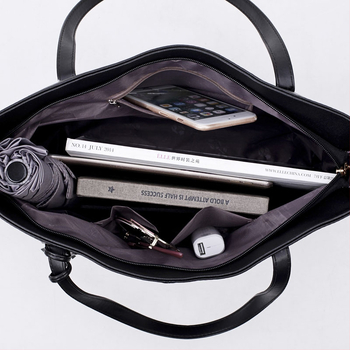 PU чанта за носене с урбан стил, цип за затваряне, хоризонтално квадратна форма, подплата от полиестер