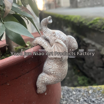 Ελέφαντας από ρητίνη, κρεμαστό γλαστάκι - μοντέρνο μινιμαλιστικό γλυπτό ζώου (Υλικό: Συνθετική ρητίνη; Κατηγορία: Ζώα; Στυλ: Μοντέρνο και μινιμαλιστικό; Τύπος υλικού: Πλαστικό, ρητίνη)