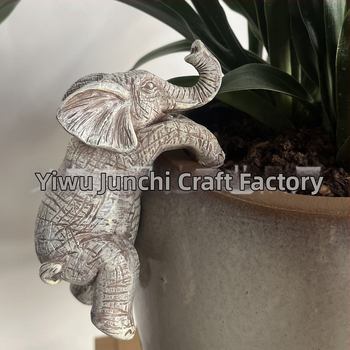 Ελέφαντας από ρητίνη, κρεμαστό γλαστάκι - μοντέρνο μινιμαλιστικό γλυπτό ζώου (Υλικό: Συνθετική ρητίνη; Κατηγορία: Ζώα; Στυλ: Μοντέρνο και μινιμαλιστικό; Τύπος υλικού: Πλαστικό, ρητίνη)