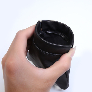 Baorui valódi bőrből készült érmés pénztárca, juhbőr, 1 hajtás, bélés nélkül, városi stílus