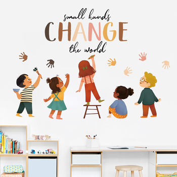 Διακοσμητικό αυτοκόλλητο τοίχου – μοτίβο ουράνιο τόξο, PVC υλικό, BRUP/Bolan Youpin, για σαλόνι, υπνοδωμάτιο και είσοδο, στυλ καρτούν, επίπεδη επιφάνεια