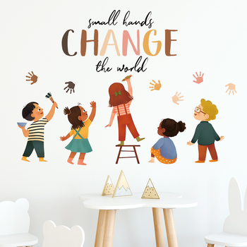 Διακοσμητικό αυτοκόλλητο τοίχου – μοτίβο ουράνιο τόξο, PVC υλικό, BRUP/Bolan Youpin, για σαλόνι, υπνοδωμάτιο και είσοδο, στυλ καρτούν, επίπεδη επιφάνεια