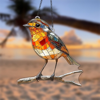 Robin Suncatcher - ακρυλική πινακίδα, εκτύπωση, Μάρκα: RY, IP άδεια: Όχι