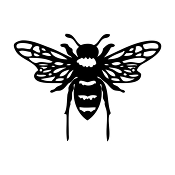 Μεταλλική διακοσμητική γλυπτή τοίχου με μέλισσα για εσωτερικούς και εξωτερικούς χώρους | ζωικό θέμα | (Υλικό: σίδηρος; Στυλ: μοντέρνο μινιμαλιστικό; Κατάλληλο για οικία, κήπο, γραφείο)