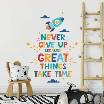 Διακοσμητικό αυτοκόλλητο τοίχου – PVC υλικό – για σαλόνι, υπνοδωμάτιο, μελέτη ή εμπορικούς χώρους; στυλ καρτούν, επίπεδο αυτοκόλλητο τοίχου.