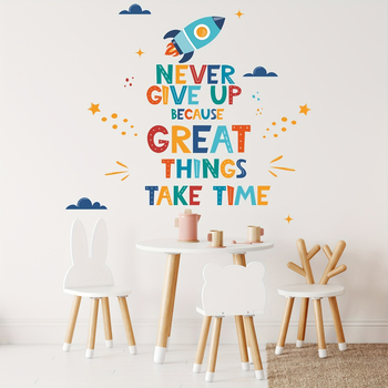 Διακοσμητικό αυτοκόλλητο τοίχου – PVC υλικό – για σαλόνι, υπνοδωμάτιο, μελέτη ή εμπορικούς χώρους; στυλ καρτούν, επίπεδο αυτοκόλλητο τοίχου.