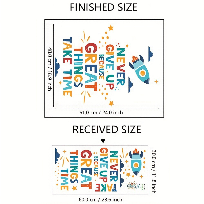 Dekoratív falmatrica – PVC anyag – nappali, hálószoba, dolgozószoba vagy kereskedelmi helyiségek számára; rajzfilm-stílusú, sík falmatrica.