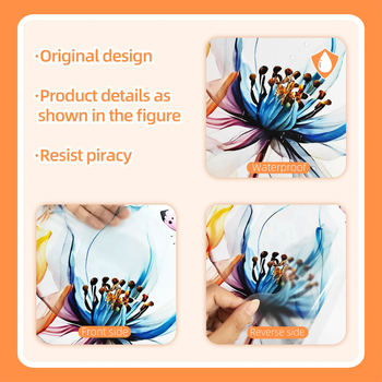 KM PVC αυτοκόλλητα τοίχου, 1 τεμάχιο, φυτά και λουλούδια, μοντέρνο μινιμαλιστικό επίπεδο σχέδιο