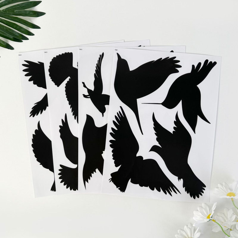 Kolibri ηλεκτροστατικό αυτοκόλλητο παραθύρου PVC για αποτροπή σύγκρουσης και διακόσμηση