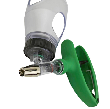 Üvegbe illesztett folyamatos vakcinázó fecskendő sertés, szarvasmarha és juh számára – műanyag, kapacitás 2 ml / 5 ml