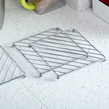 Orunzhe Μεταλλική βάση για κατσαρόλες με θερμομονωτική προστασία — κατάλληλη για ατμό και στράγγισμα, τετράγωνο, μοντέρνος μινιμαλιστικός στυλ, premium ποιότητα