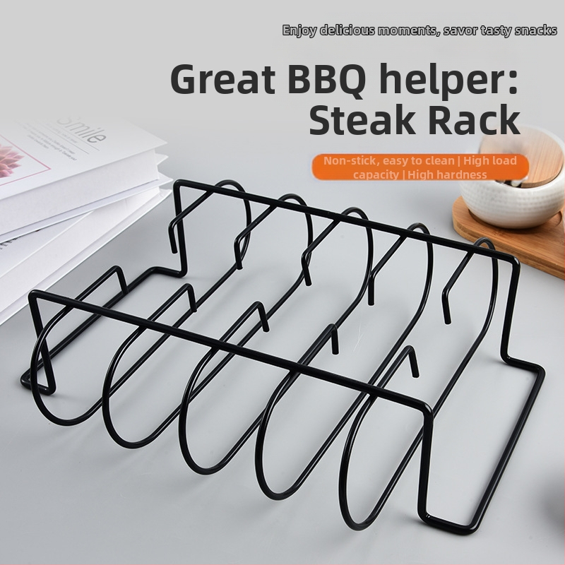 Kvadratna željezna rešetka za roštilj s praškastim premazom, neprijanjajuća, otporna na hrđu, 400 g