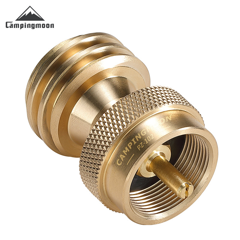 Misiņa QCC1 adapters PZ-102 propāna gāzes cilindram - CAMPINGMOON, Piknika un Grila sērija